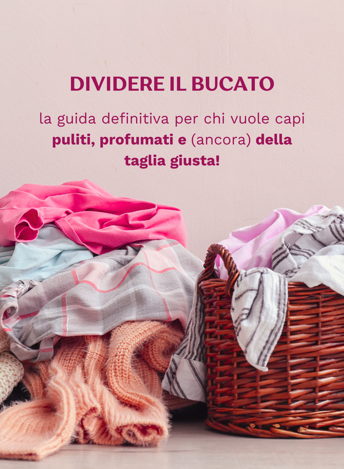 Dividere il bucato: la guida definitiva per chi vuole capi puliti, profumati e (ancora) della taglia giusta