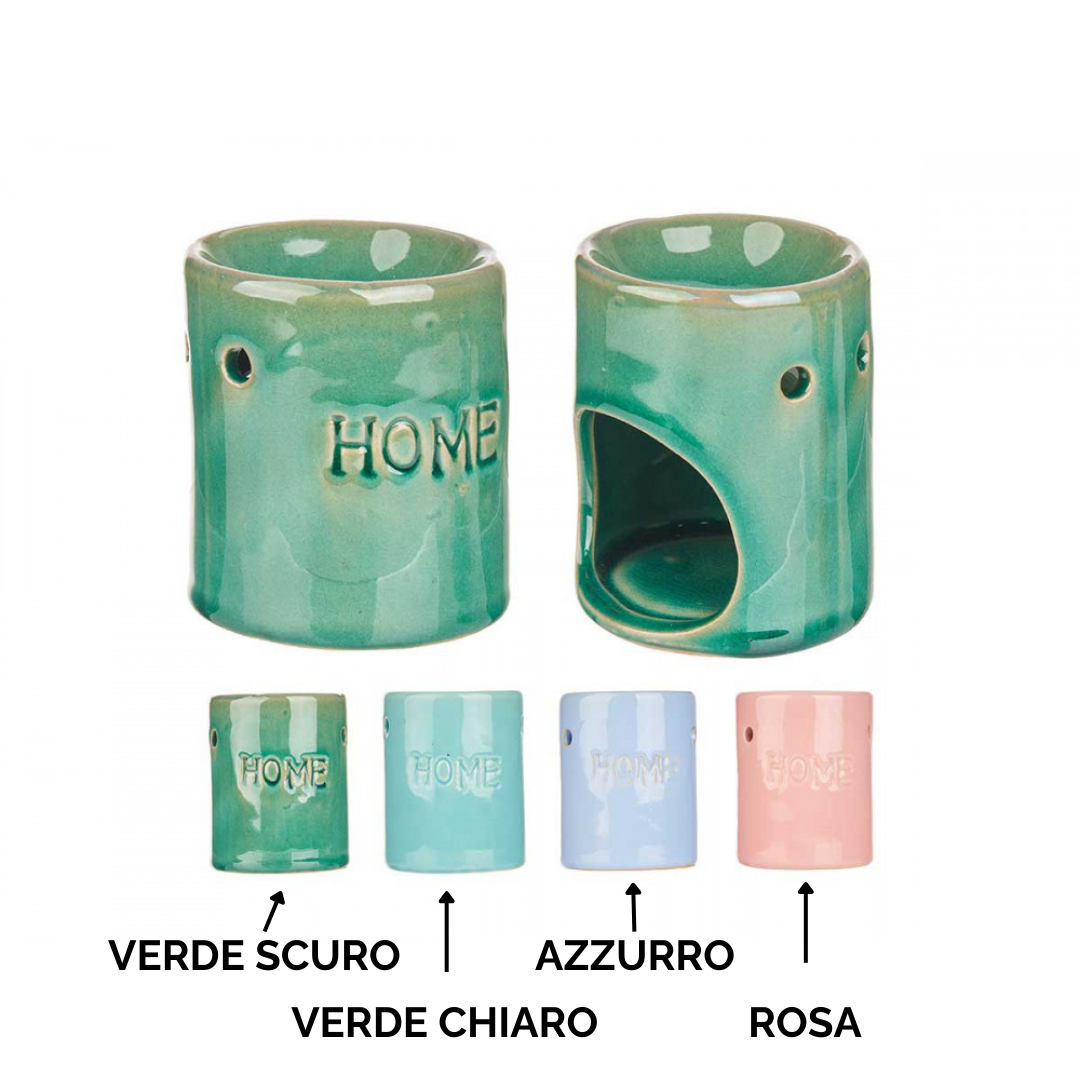 Diffusore Elegante in Ceramica "Home" - Quattro colori sfumati cm.6,30x8h.