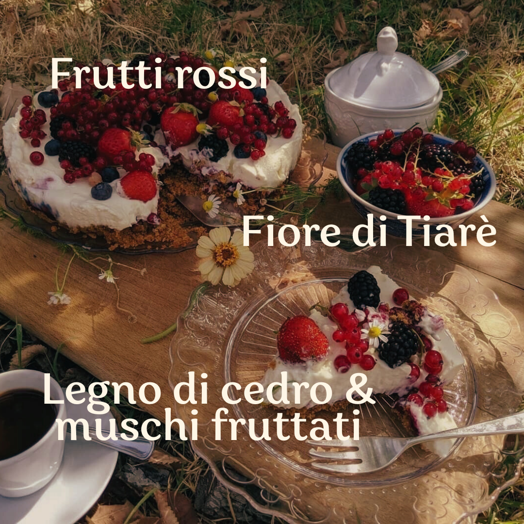 Profumo spray per tessuti Tiarè e Frutti Rossi  ml.100